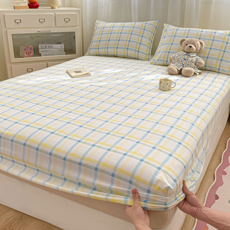 Madre y bebé dormir desnudo clase A cama de una sola pieza cama de algodón puro cubierta de cama de algodón lavado con agua cama de algodón cama de tres piezas