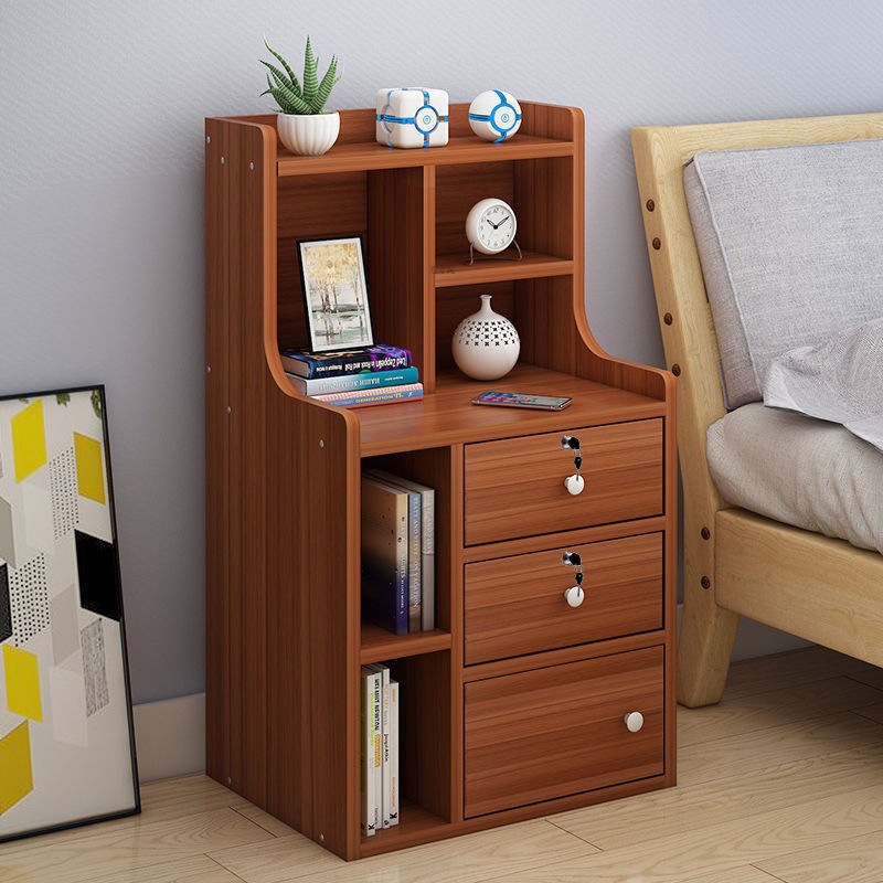 Simple Modern Bedside Table Storage Rack Bedroom Storage Nordic Economical Bedside Small Storage Cabinet Factory