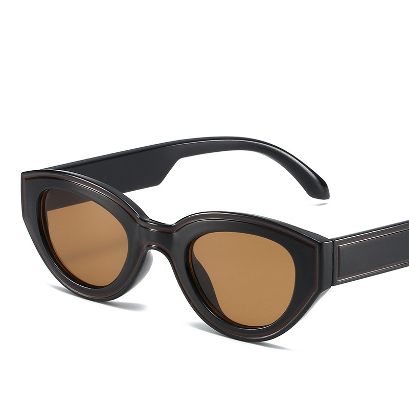 Gafas de sol de ojos de gato con trazo tridimensional a juego de colores para hombres y mujeres, nuevas gafas de sol de parasol de calle de fiesta de moda transfronteriza