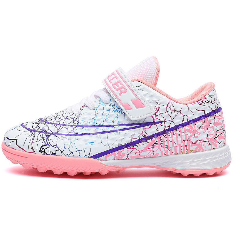 Nuevos zapatos de fútbol transfronterizos para niños tf clavos jóvenes zapatos de entrenamiento de combate profesional zapatos deportivos artificiales para niñas