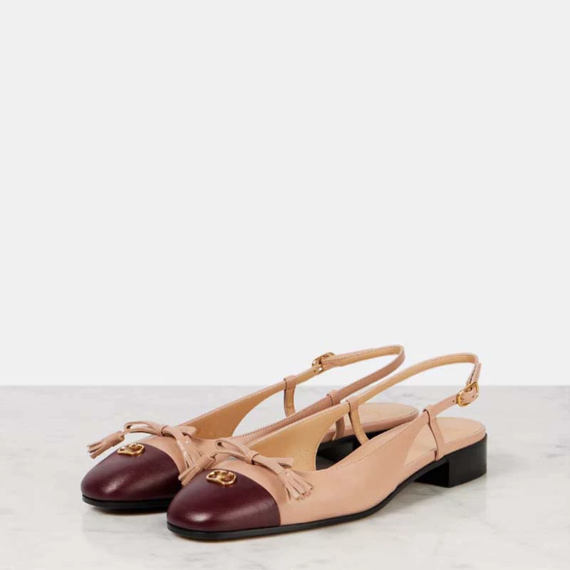 Европейские и американские модные роскошные ретро-сандалии с плоской подошвой для женщин, летние с бантом на носке, модная обувь для женщин.