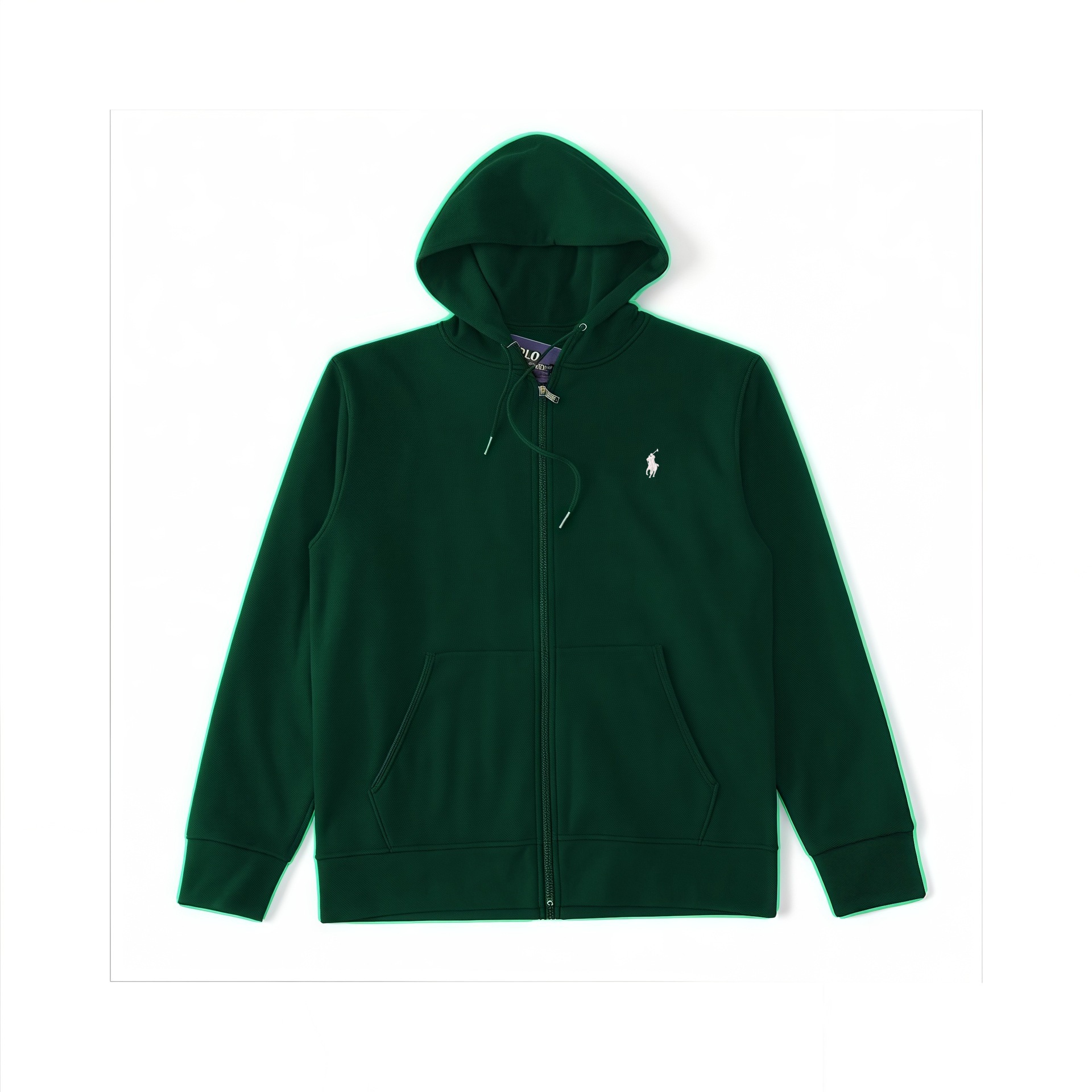 Dark Green-White