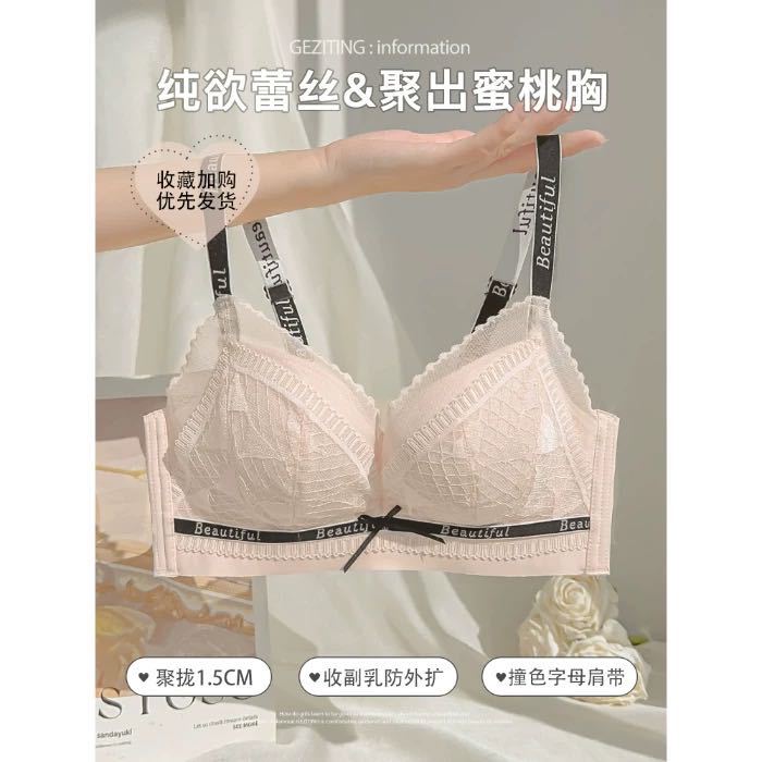 Venta directa de fábrica comercio electrónico transfronterizo Sudeste de Asia Vietnam Tailandia damas sin costuras sujetador de recogida lateral cómodo