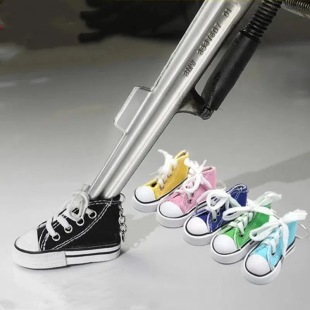 Mini Canvas Shoes Fashion Bicycle Motorcycle Foot Support Small Board Shoes Hanging Accessories Simulation Shoes Keychain