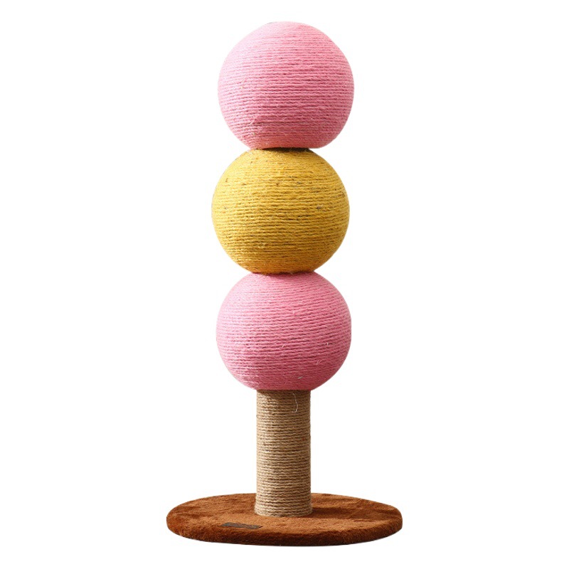 Rascador de sisal para gatos, no deslustra, duradero, resistente a arañazos, juguete para gatos, protector de sofá, estructura vertical para trepar, resistente a mordidas.
