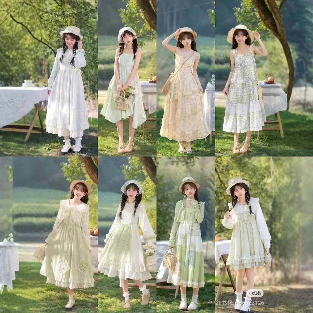 2025夏季新款森女系清新甜美公主裙法式碎花裙子品牌女装批发货源