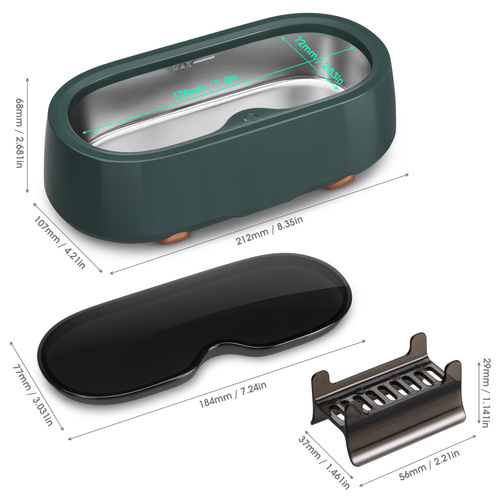 Ultrasonic glasses cleaner cleaning machine household small cleaning instrument jewelry watch denture cleaning machine