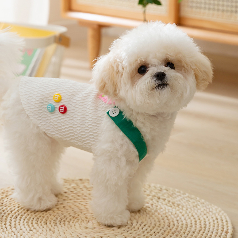 Verano perro lindo fruta divertido cabestrillo transpirable perro pequeño peluche gato perro mascota ropa verano