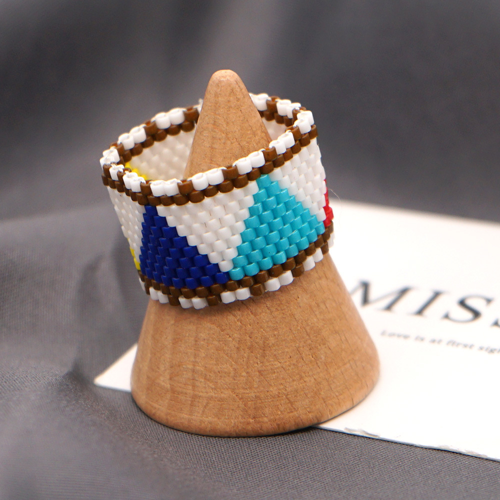 Simple Bohemian Style Miyuki Ring display picture 2