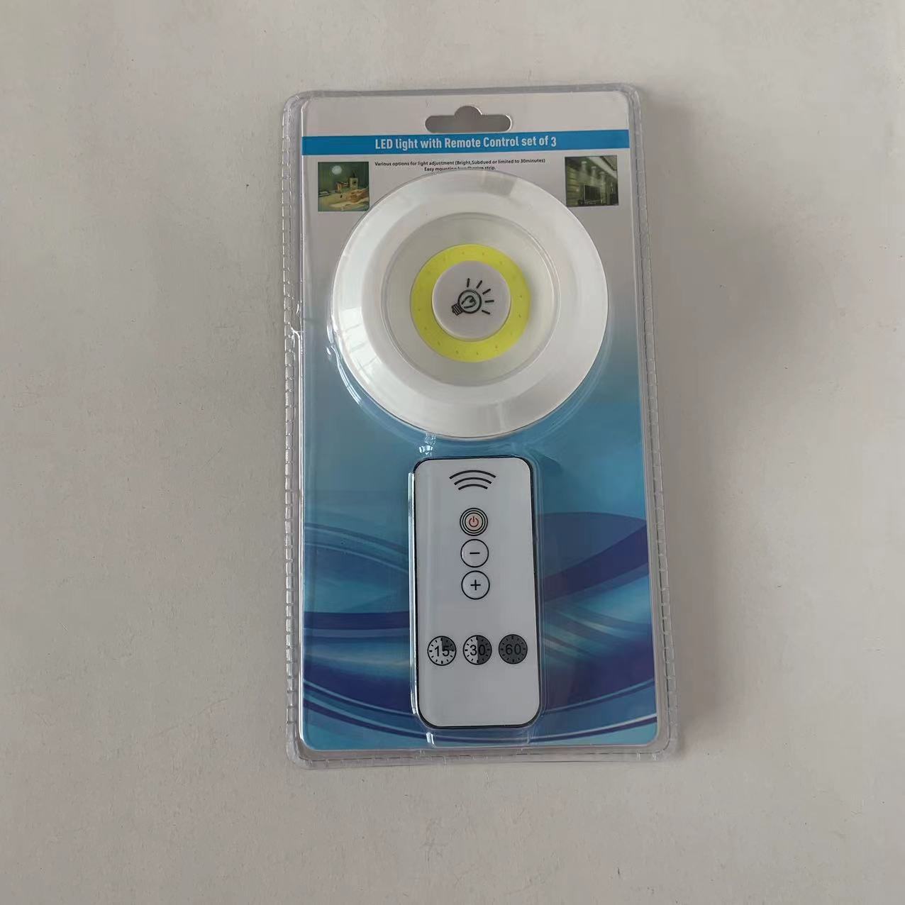 Productos transfronterizos COB luz de control remoto Pat Light enfermería luz de noche dormitorio armario luz táctil luz de la noche