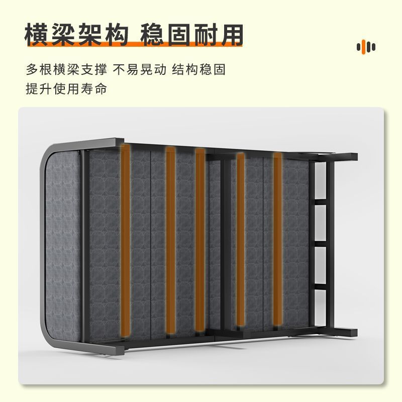 Cama plegable cama individual plegable siesta simple para adultos cama de hierro doméstica oficina portátil dormitorio alquiler almuerzo