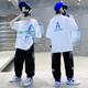 Boys' summer 2024 new suit short-sleeved trousers medium and large children boys' handsome trendy summer casual two-piece suit