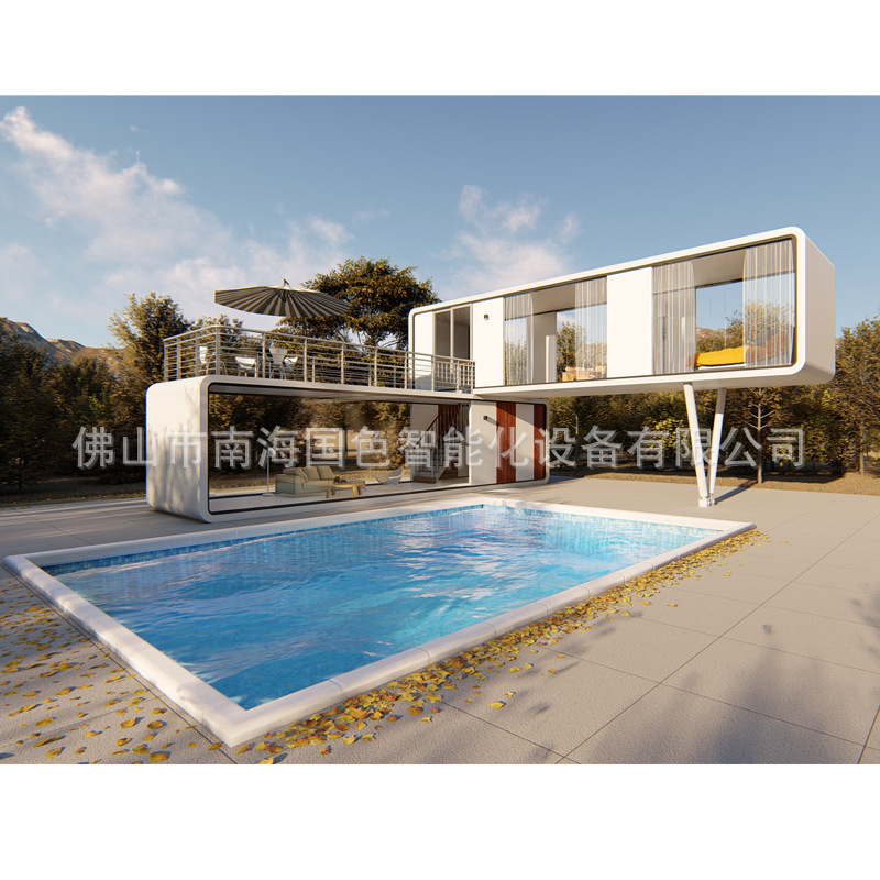 Resort Creative Double-doubles Apple Cabina B & B Hotel Seaside Holiday Camp Starry Sky Room Space Spacects Bar móvil