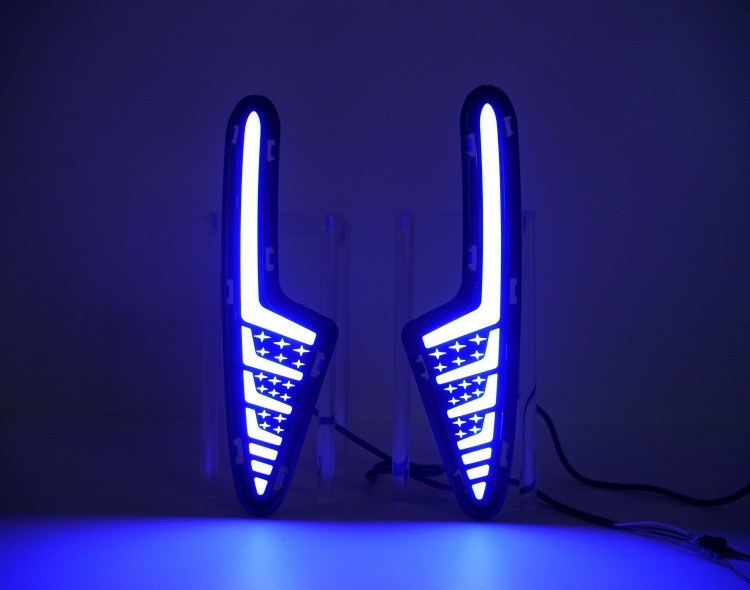 Suitable for Geely Xingyue 25-26 Models, Daytime Running Lights, Turn Signals, Night Ice Blue Modified Front Fog Lights