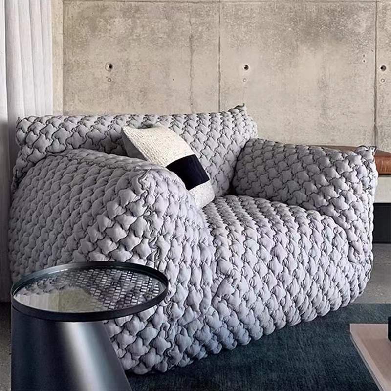 Sillón de sofá minimalista italiano diseñador creativo sofá individual estilo perezoso Klein Blue Fatty Sillón de sofá