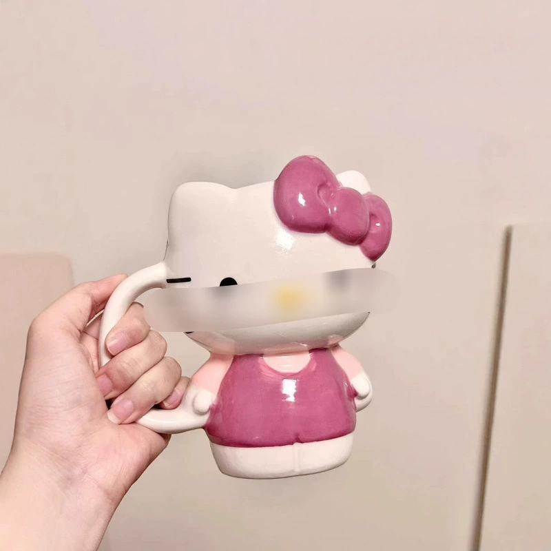 Керамическая кружка Katy cup, креативный кружок, мультфильм, милый девочка, кружка для воды, практичный большой объем