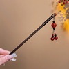 Chinese hairpin with tassels, Hanfu, advanced hairgrip, Chinese style, orchid, high-quality style