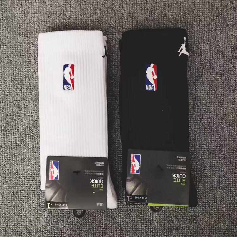 Flying Man Joint Nba Long Basketball Socks Embroidered American High-Top Sports Socks Towel Bottom Thickeneded Men's Socks Wholesale