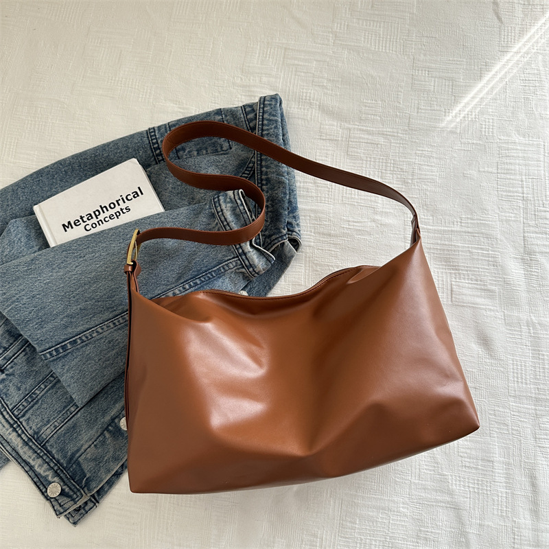 Bolsas diarias coreanas, bolsas de hombro de viento suaves, bolsas de hombro simples, bolsas de hombro grandes, bolsas de 2024 nuevas bolsas de mujer, bolsas de mochila de gran capacidad.