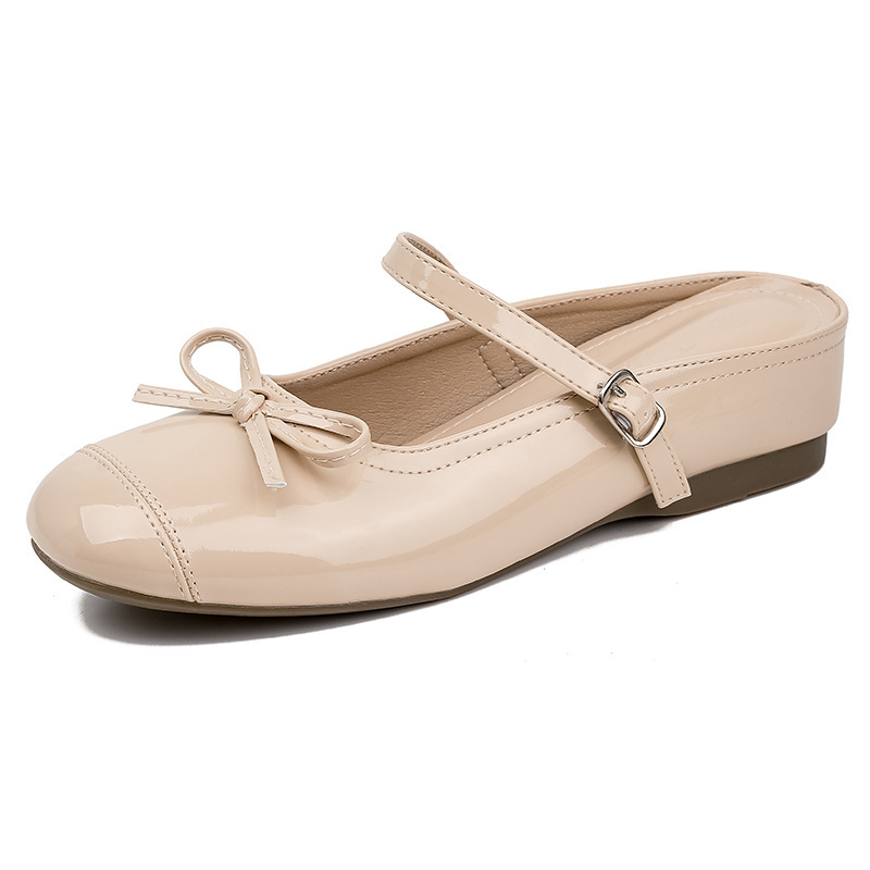 Aumentar la altura de los zapatos de mujer superficial simple zapatos de verano con un cinturón universal medio zapatillas de arco plateado zapatos de ballet