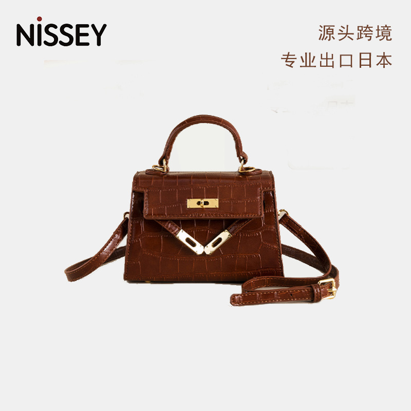 New Kelly small bag high-grade embossed handbag messenger bag simple fashion small square bag in stock wholesale