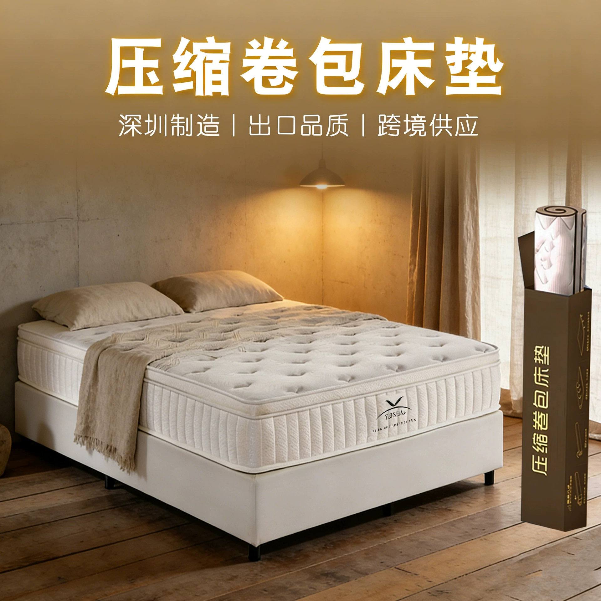 Матрас Carlson Hotel, сжатый в рулоне, с независимыми пружинами, той же модели, что и в гостиничных кроватях, с независимыми пружинами Pocket Spring.