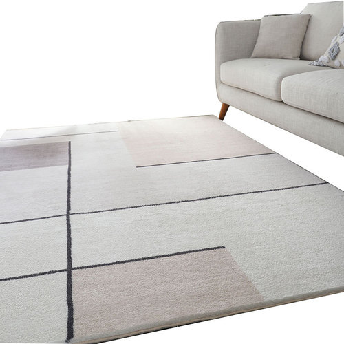New imitation cashmere living room carpet, home bedroom, large area, fully covered light luxury carpet, floor mat, stain-resistant carpet for living room