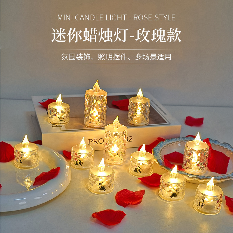 Led Electronic Candle Light for Birthday Proposal, Indoor Room Scene Atmosphere Setup, Simulation Decorative Light Led Electronic Candle Light for Birthday Proposal, Indoor Room Scene Atmosphere Setup, Simulation Decorative Light