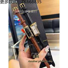 小金表女Y圣S罗女表杨树林L兰蓝宝石鳄鱼皮石英中古腕表