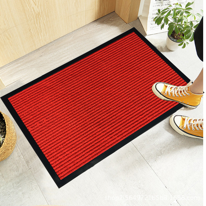 Nuevo producto patrón de neumáticos alfombrilla de puerta impermeable, antideslizante, resistente al desgaste y a la suciedad cocina oficina baño puerta cocina PVC