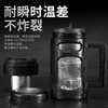 High-end glossy capacious cigarette holder with glass, tea, cup, fall protection