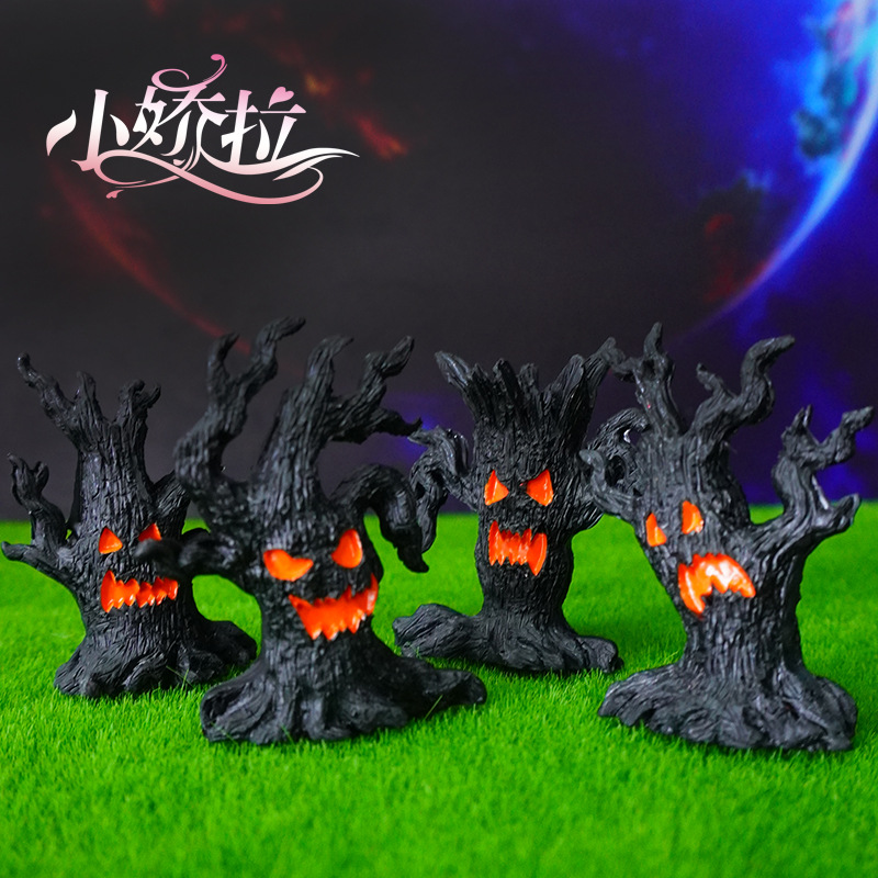 Nueva red de comercio exterior transfronterizo micro paisaje árbol de hadas árbol mágico decoración de escena de Halloween accesorios de decoración árbol demonio