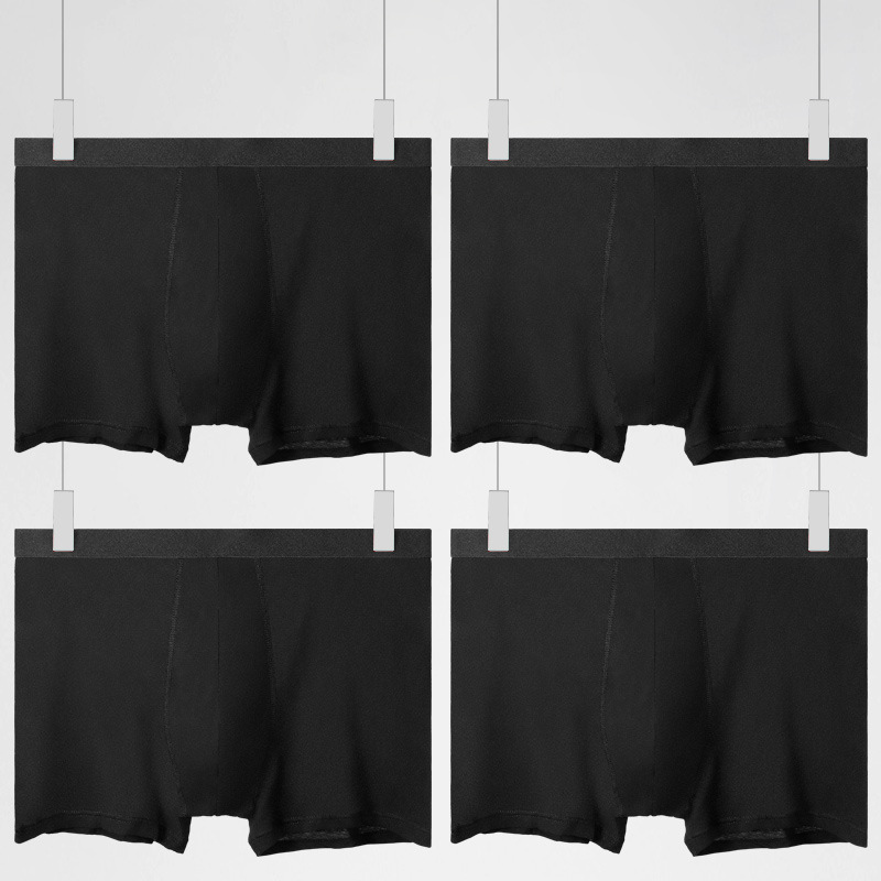 Intimo da uomo, boxer in puro cotone, tinta unita, traspirante_voghion.com