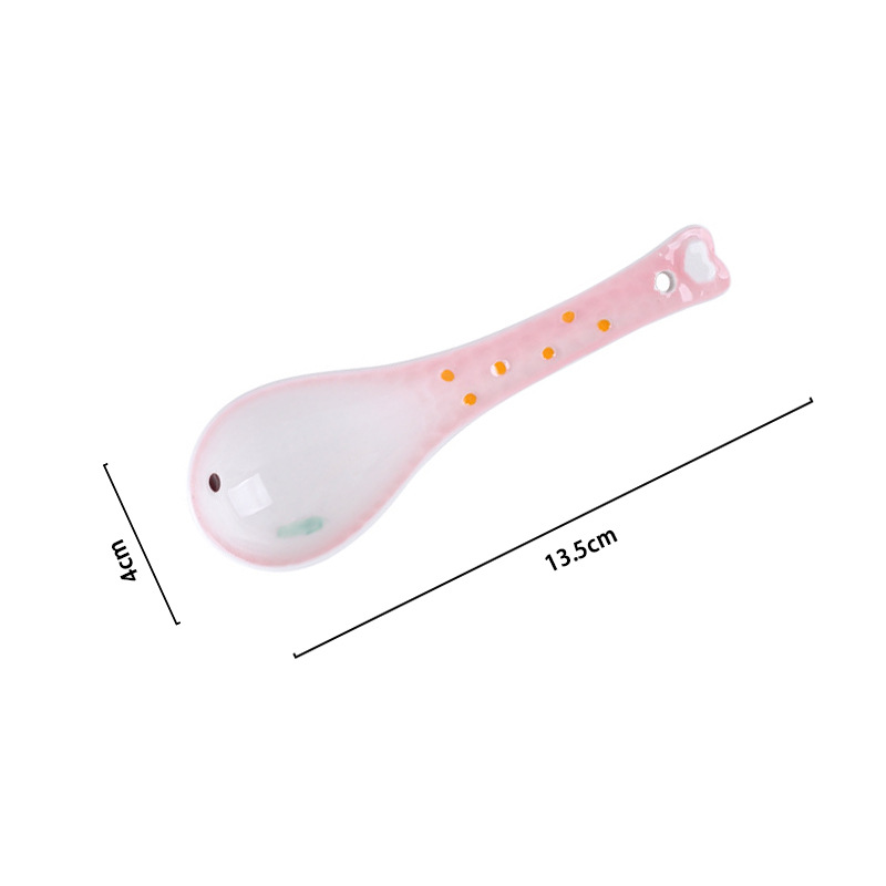 하트 테일 스푼 핑크