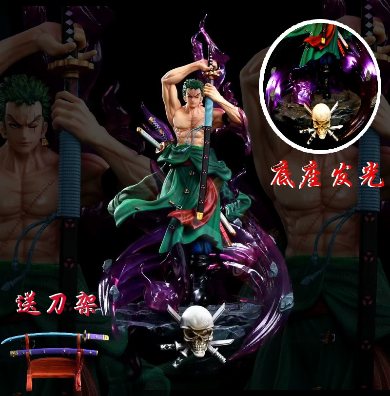 Новый товар в наличии One Piece GK кровавый Саурон, модель трех-боевого освещения в коробке, ручная работа