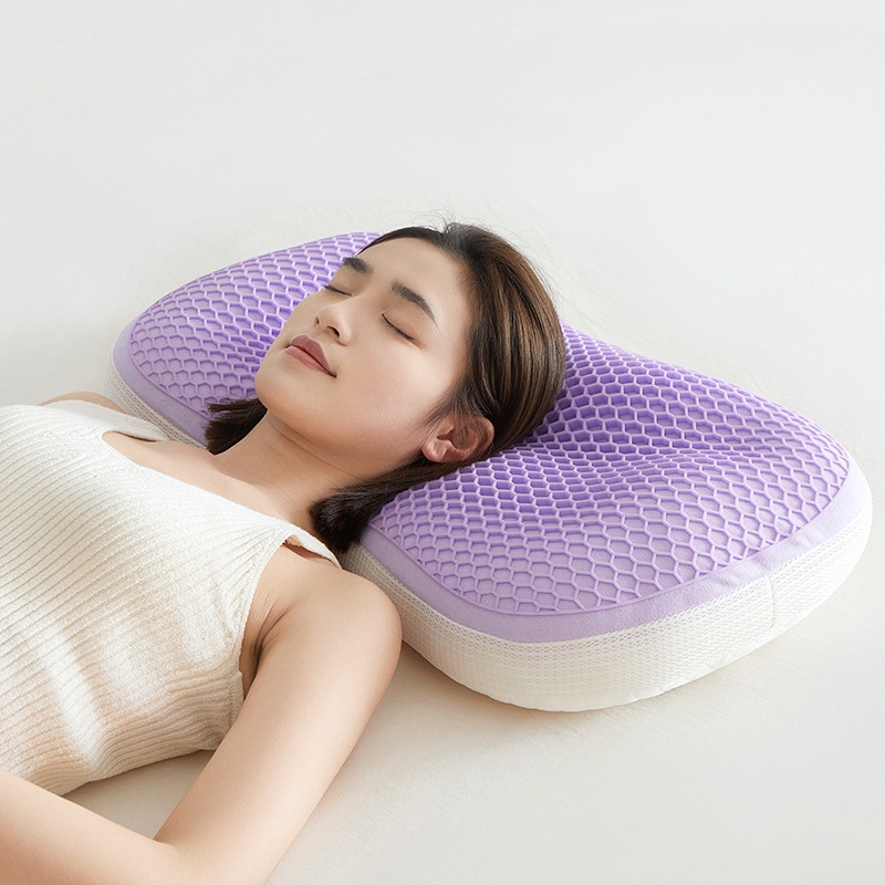 【冷却TPEハニカム枕】夏は涼しい、冬は暖かい、両用枕、頸椎枕、ネックピロー、大人用
