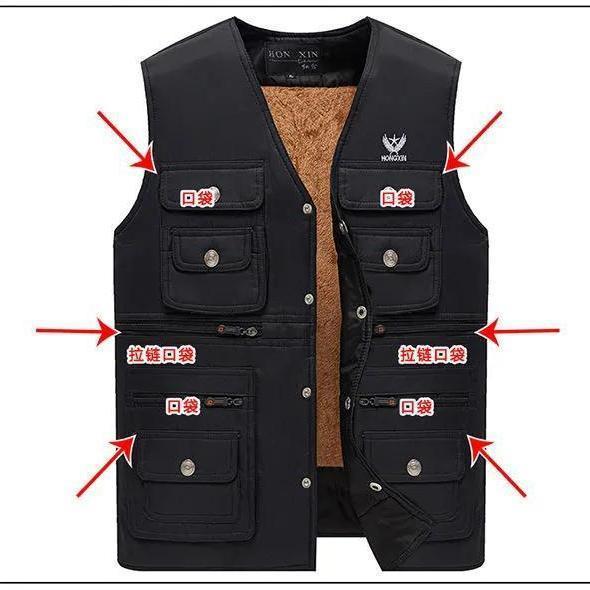 자수 벨벳 조끼#:【블랙】