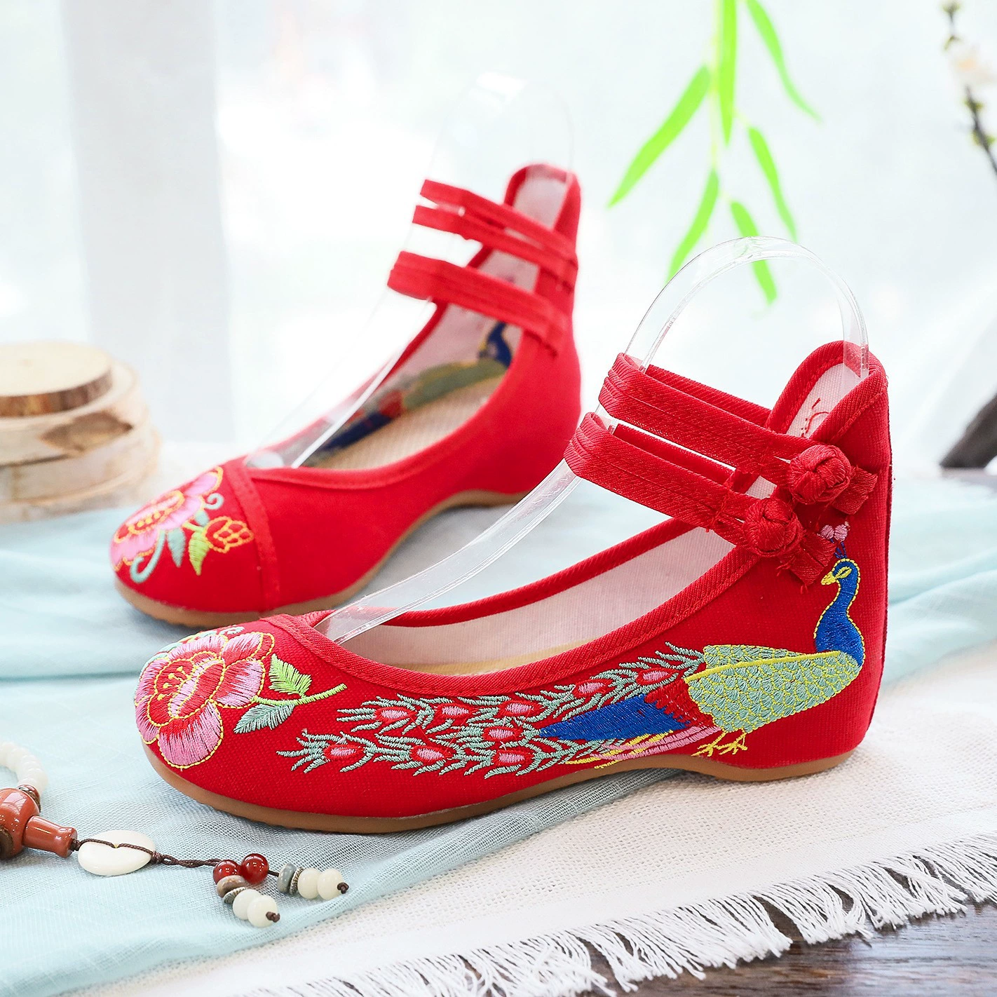 Одежда xiuwei с вышитой тканевой обувью свадебные туфли на мелком низком каблуке весенне-осенняя женская обувь танцевальная обувь