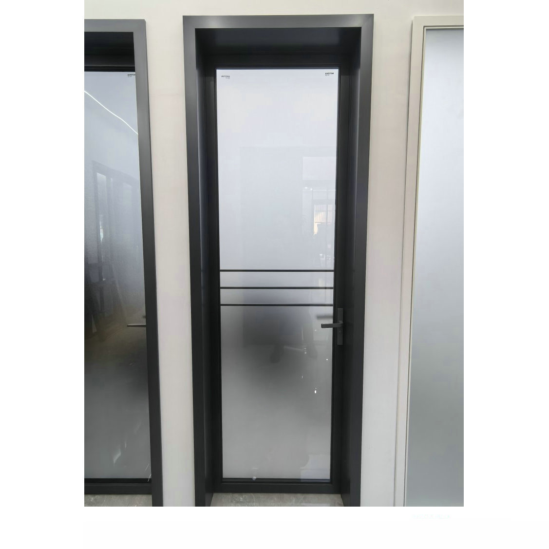 Puerta de aleación de aluminio simple moderna puerta corredera de persiana de control magnético puerta corredera de ventana de vidrio puerta de oficina
