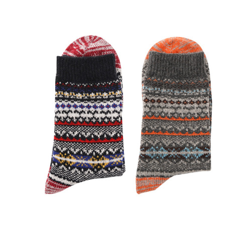 Amazon Cross-border Trade Men Mid-calf Socks Ethnic Style Thick Warm Rabbit Wool Socks Wish AliExpress