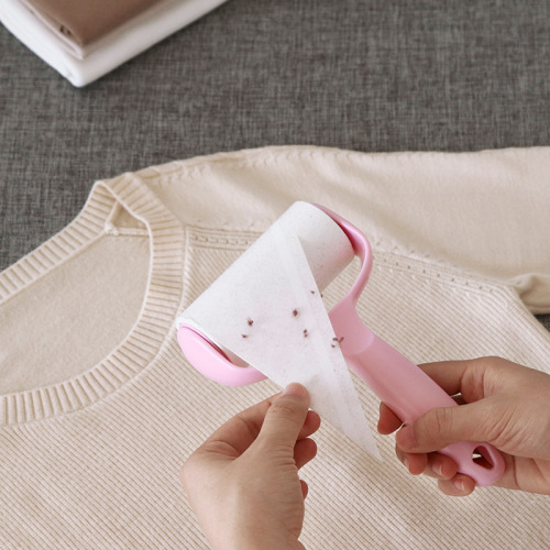 Tear-off sticky paper roller brush to absorb sticky hair and remove hair remover, clothes sticky hair roller