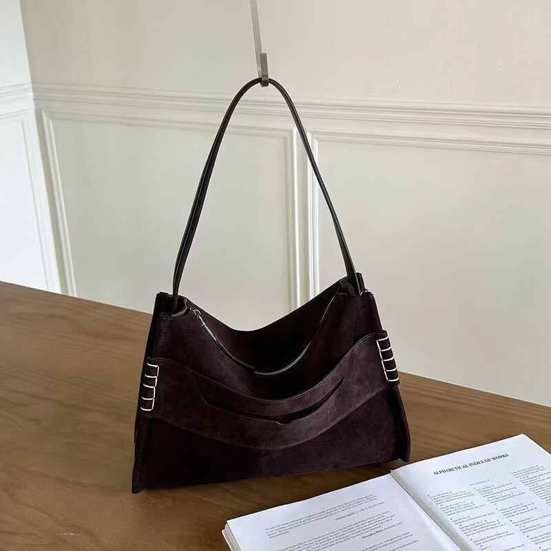 Niche Designer New Relaxation Large Capacity Tote Bag High-grade Exquisite Underarm Bag Genuine Leather Crossbody Bag for Women