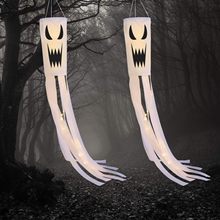 亚马逊新款万圣节风向袋气氛装饰道具涤纶防水风向袋派对装饰旗