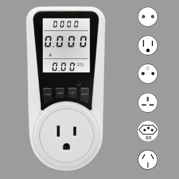 Manufacturers supply backlit power meter socket voltage current…