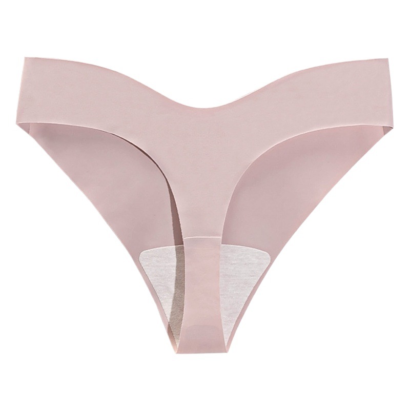 Sexy Underwear for Women, Pure Cotton, Antibacterial Crotch, Low-Waist, Seamless T-Shaped Pants, Feminine Ice Silk One-Piece Large Size