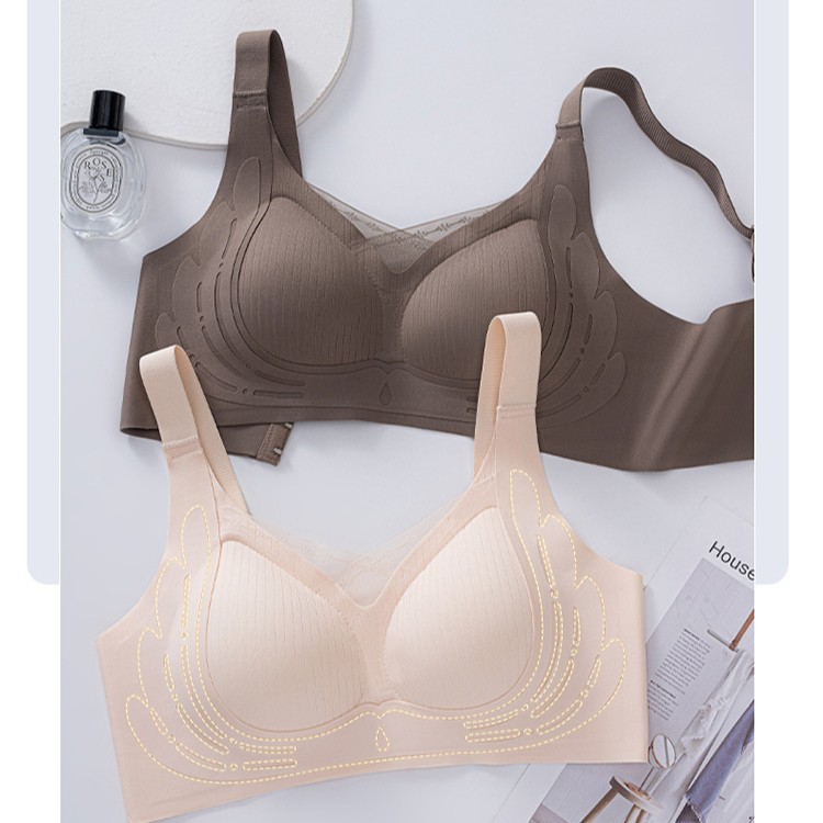 Venta directa de fábrica comercio electrónico transfronterizo Sudeste de Asia Vietnam Tailandia damas sin costuras sujetador de recogida lateral cómodo
