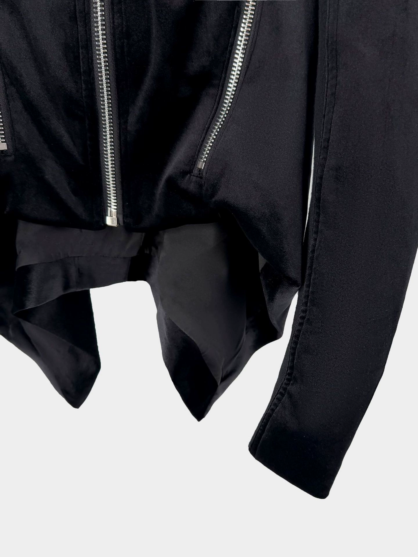 Spring jacket, classic black rostometer with zipper, (Physicals), slim fit