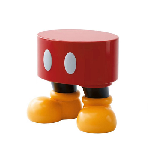 Cartoon Mickey Mouse standing desk bench entryway shoe bench sofa bedroom nightstand shelf creative small stool