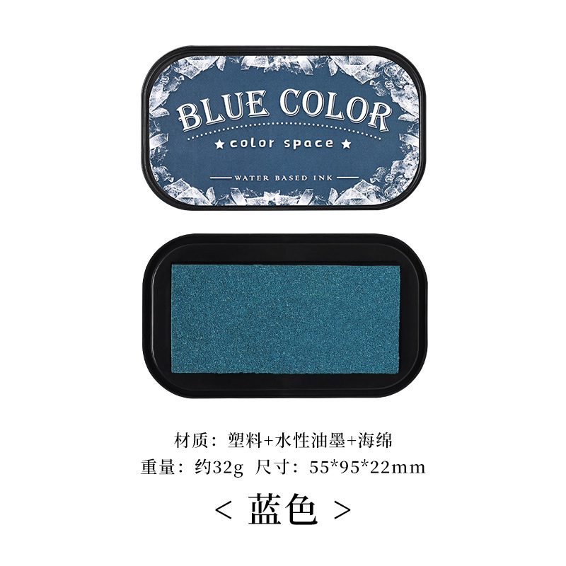 Yuezhen tinta a base de agua almohadilla de tinta 12 colores espacio de color mesa de impresión de esponja mesa de impresión de sellos decorativos de bricolaje en caja