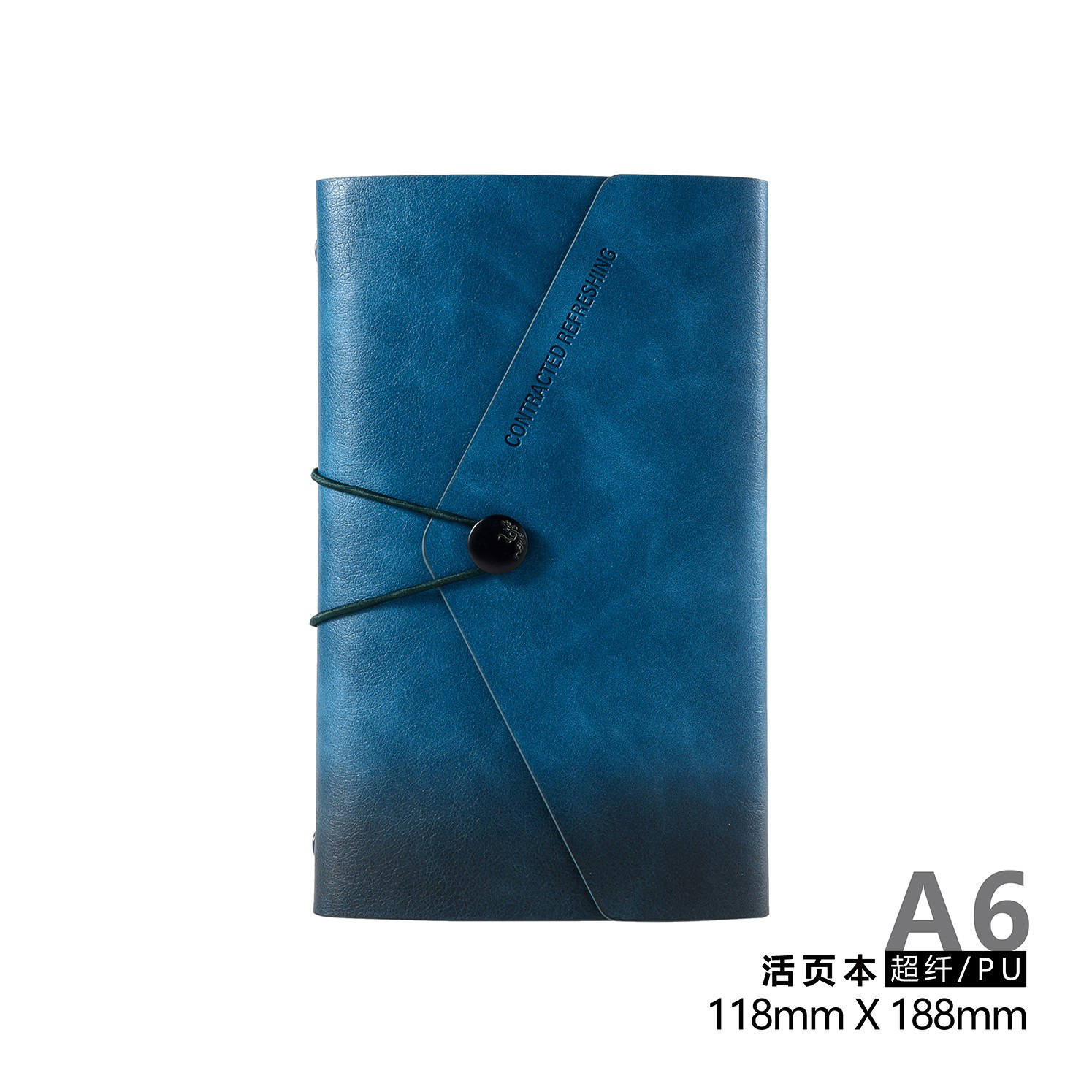 Cuerpo de ultrafibra A6 cuaderno de hoja de alta visualización de color gradiente de ultrafibra A7 cuaderno suave con logotipo impreso